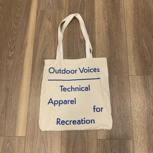 Outdoor Voices Canvas Classic Tote Bag